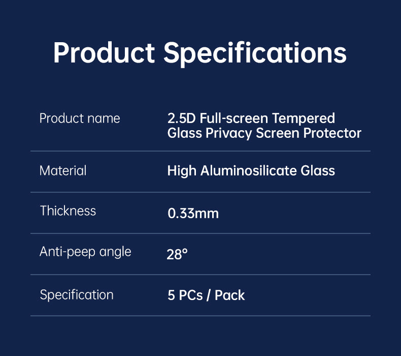 iP 16 Plus Privacy Tempered Glass Screen Protector