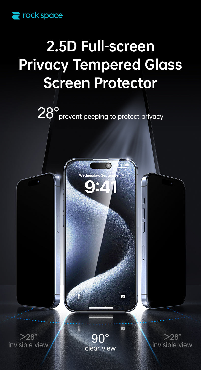 iP 16 Plus Privacy Tempered Glass Screen Protector